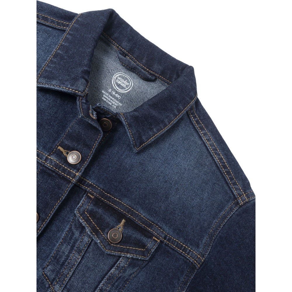 Girls Denim Jean Jacket - Size Large 10/12 - Cute spring light long sleeve Y2K - Picture 3 of 3